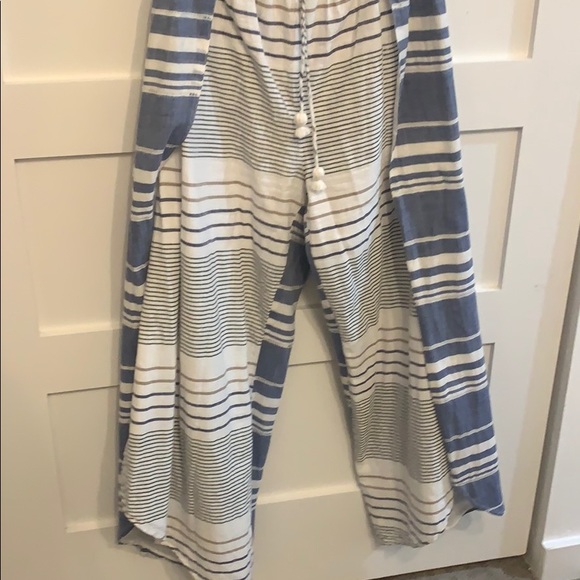 Wide leg flare strapless jumpsuit - Picture 2 of 2